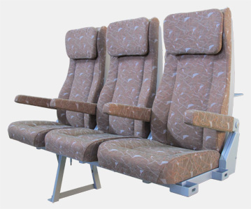 Кресла пассажирские для вагонов 2-го класса не радиофицированные
